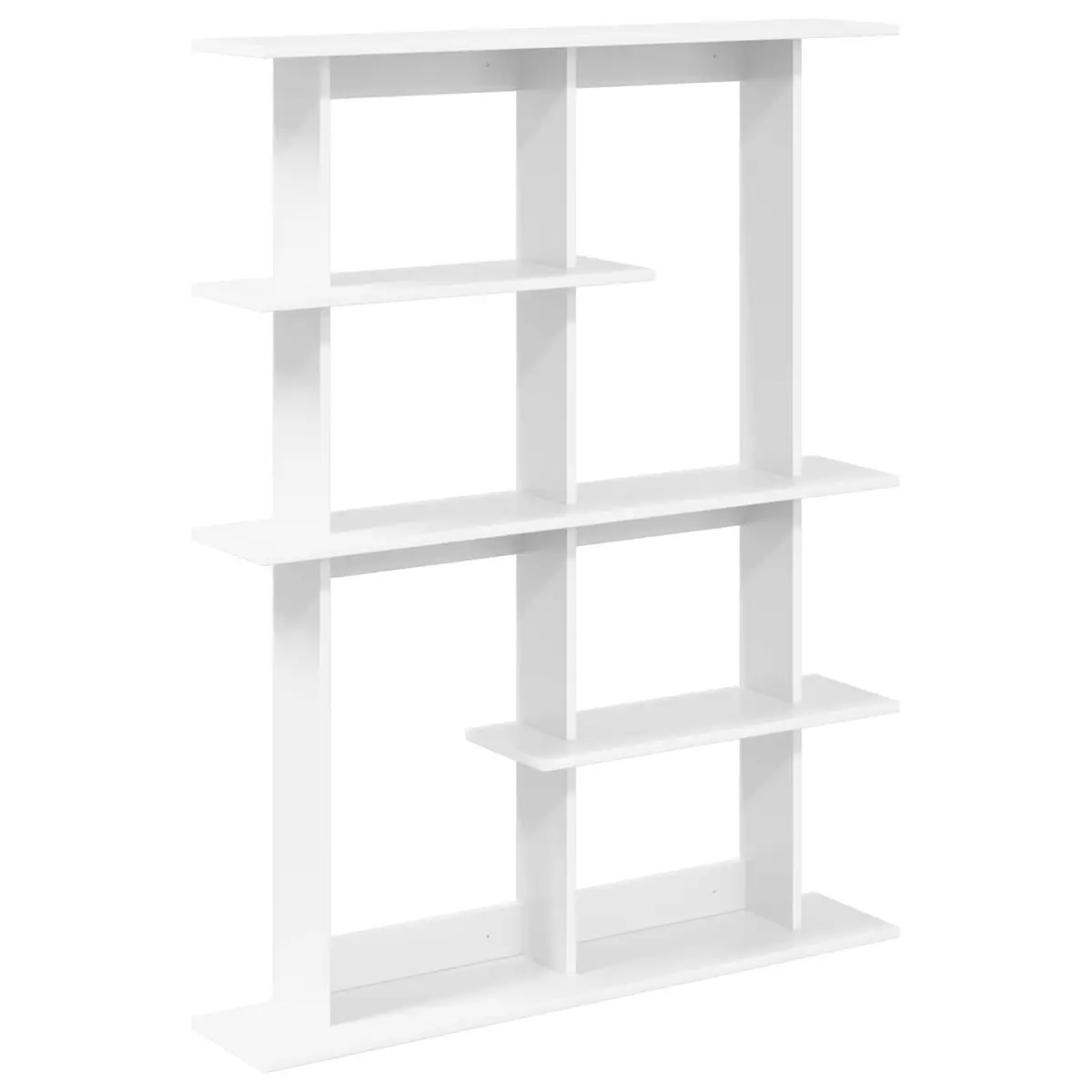 vidaXL Vegghylle Hvit 102 x 20 x 130 cm Konstruert tre