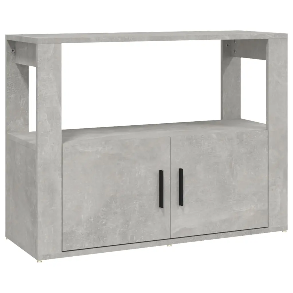 vidaXL Skjenk betonggrå 80x30x60 cm konstruert tre