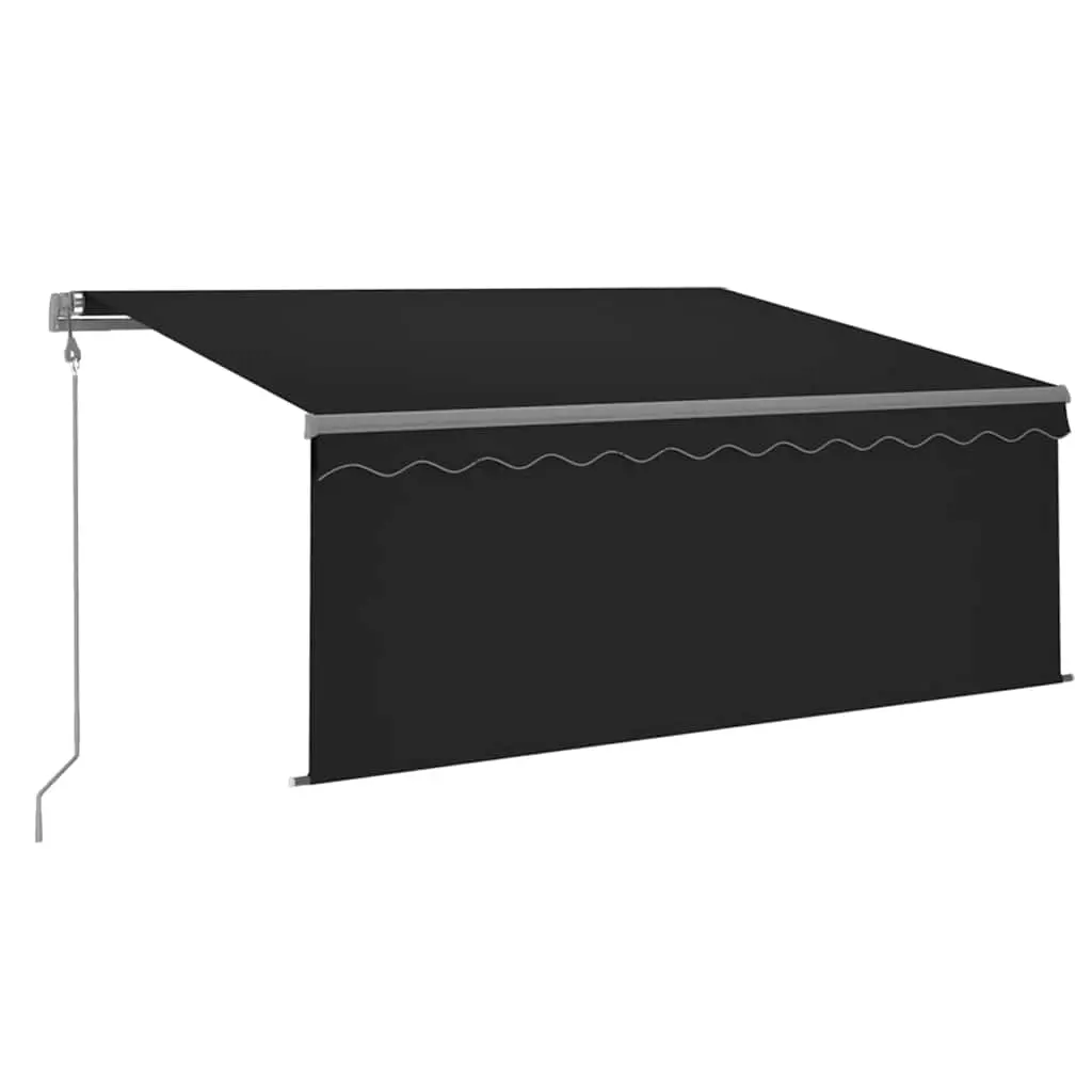 vidaXL Automatisk markise rullegardin LED vindsensor 3,5x2,5 m