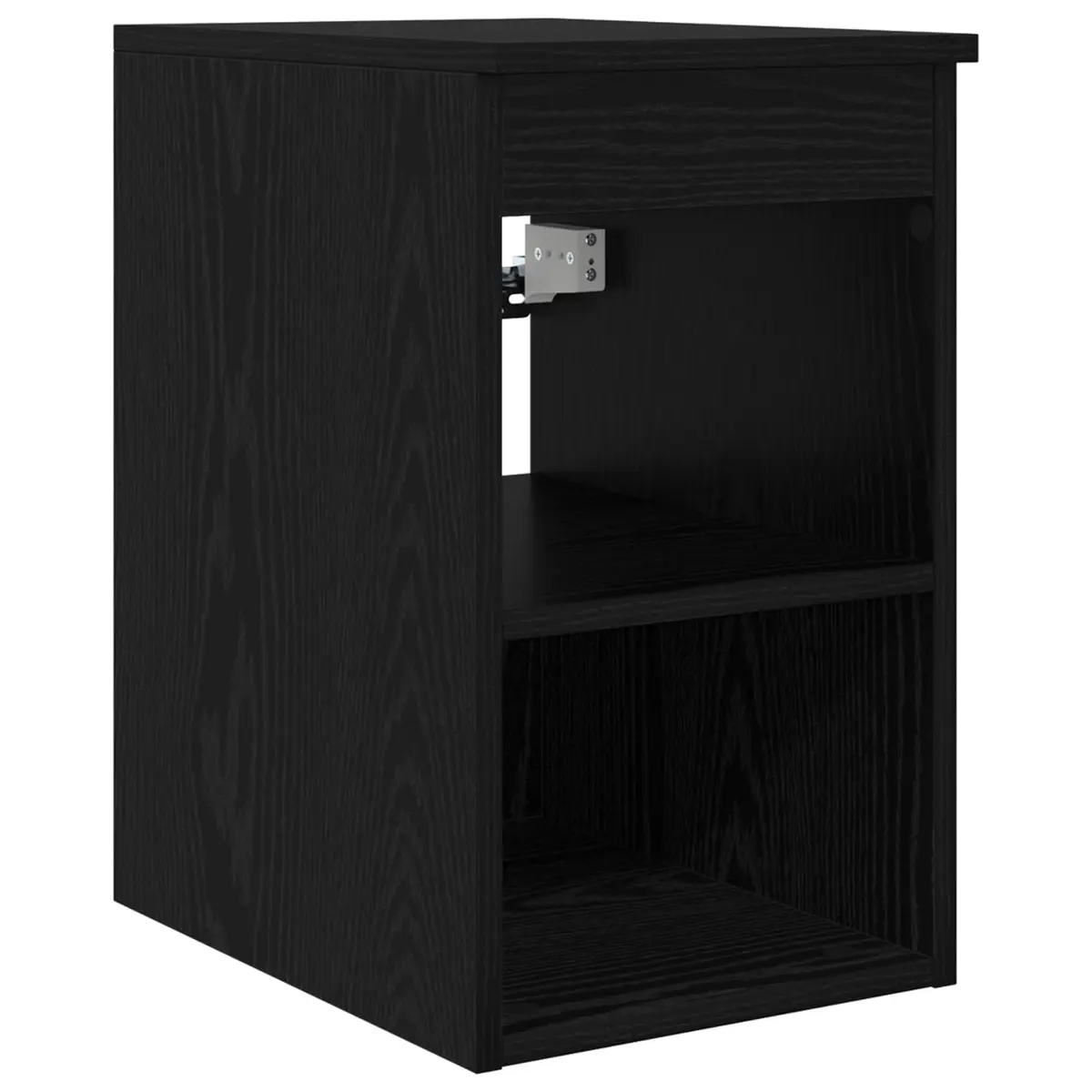 vidaXL Baderomsskap I mellom Svart eik 30 x 41 x 50 cm Konstruert tre