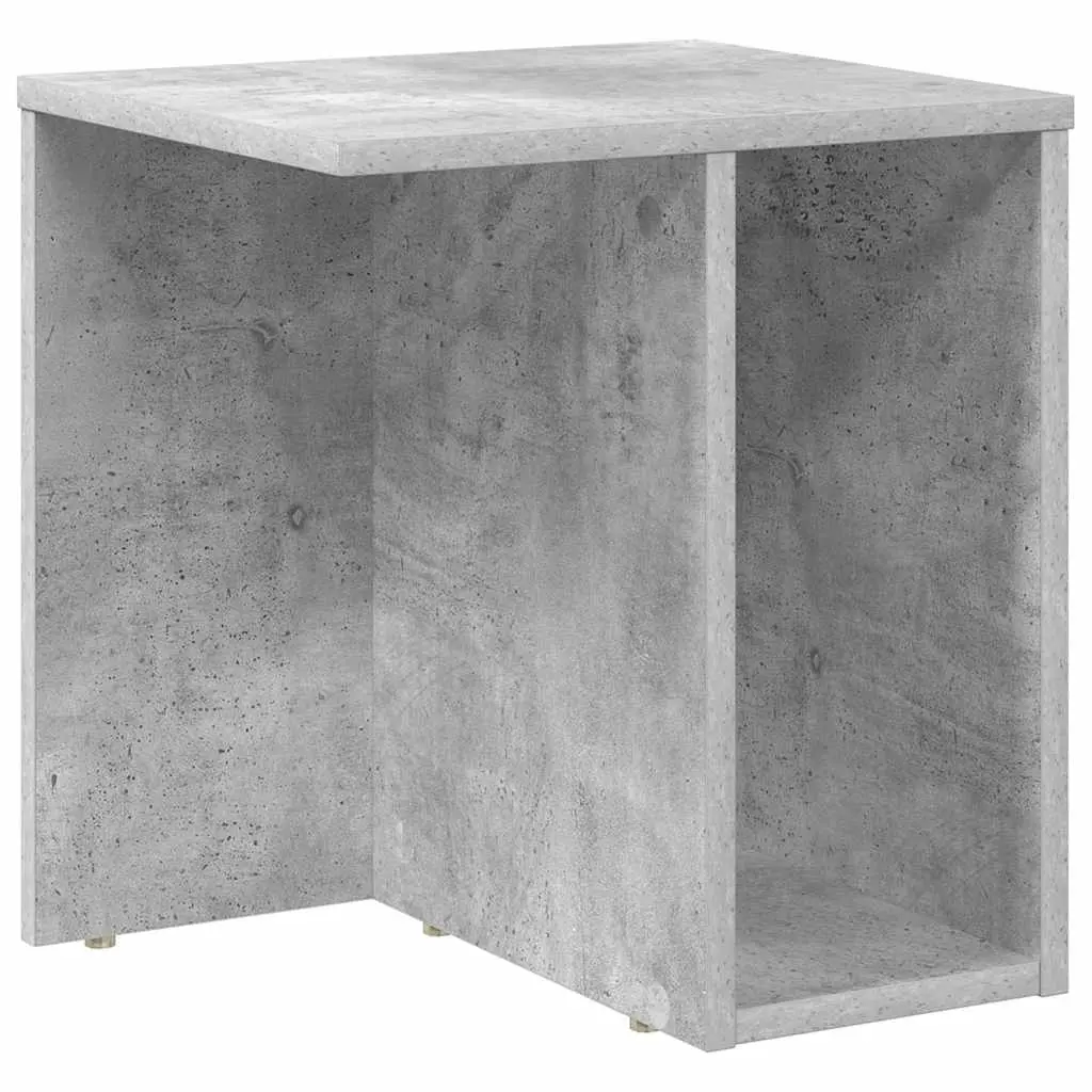 vidaXL Avlastningsbord Betonggrå 37 x 32 x 40 cm Konstruert tre