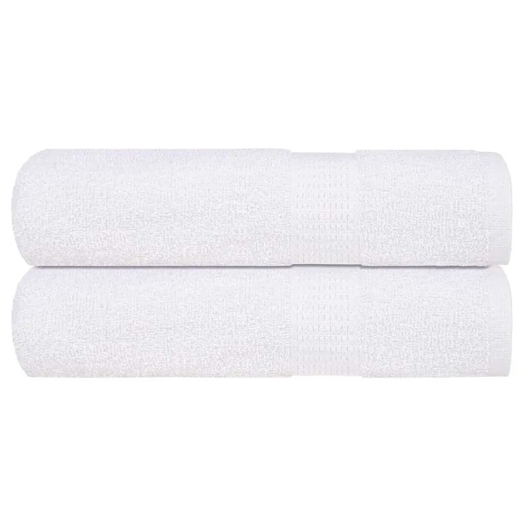vidaXL Dusjhåndklær FROGN 2 stk hvit 70x140 cm 360 gsm