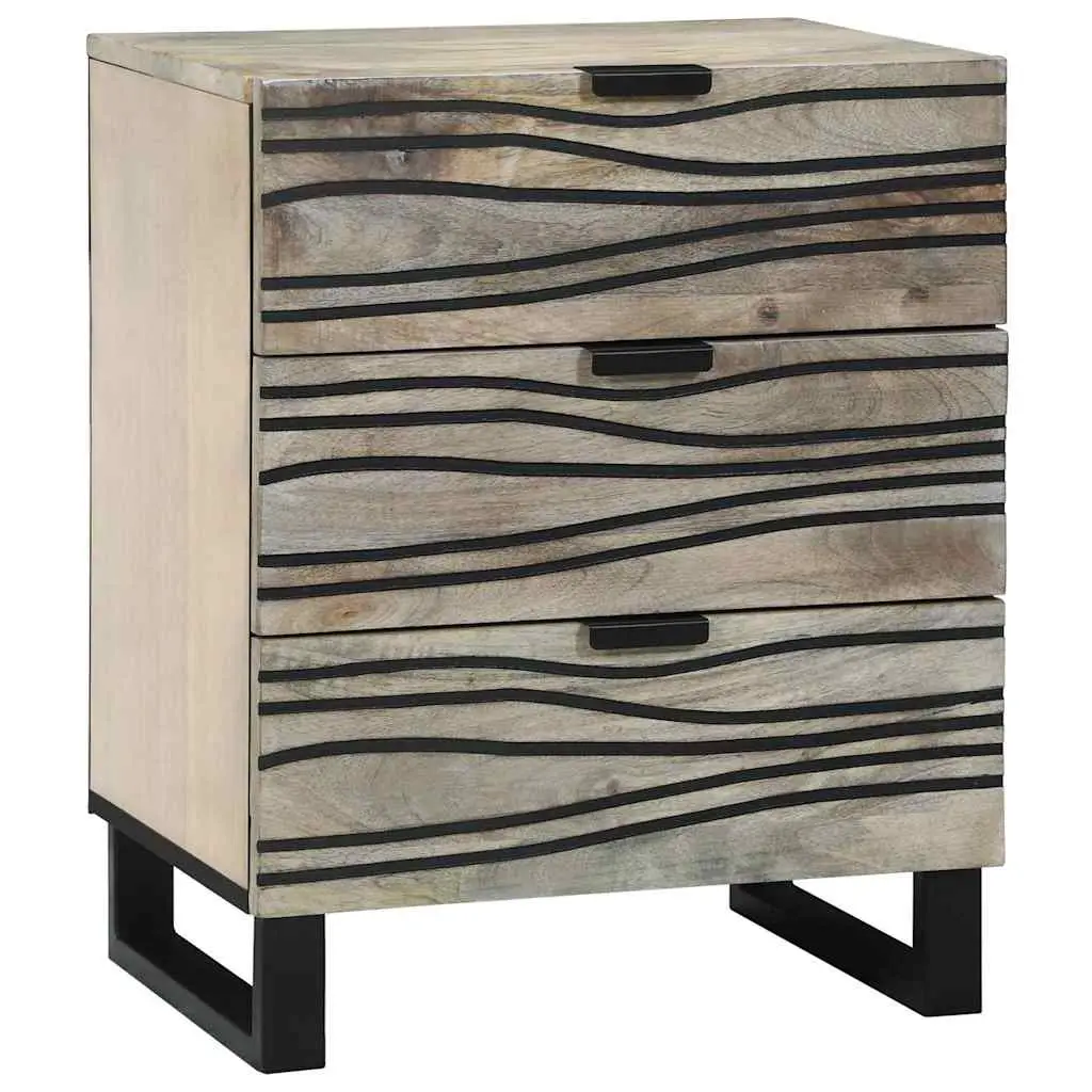 vidaXL Nattbordskap Hvit 50 x 33 x 62 cm Konstruert tre