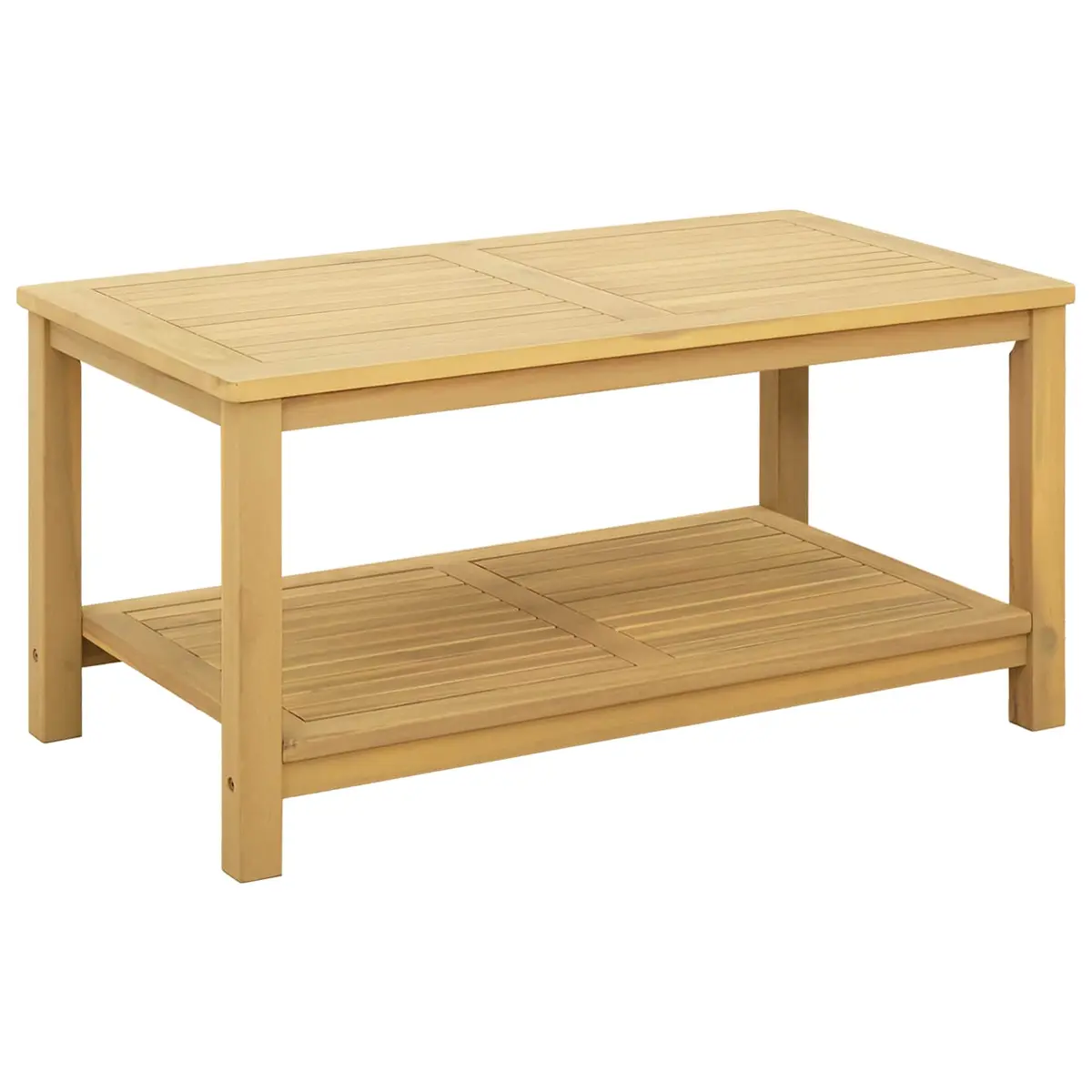 vidaXL Sidetabell Olje naturlig 90 x 50 x 45 cm Solid akasietre