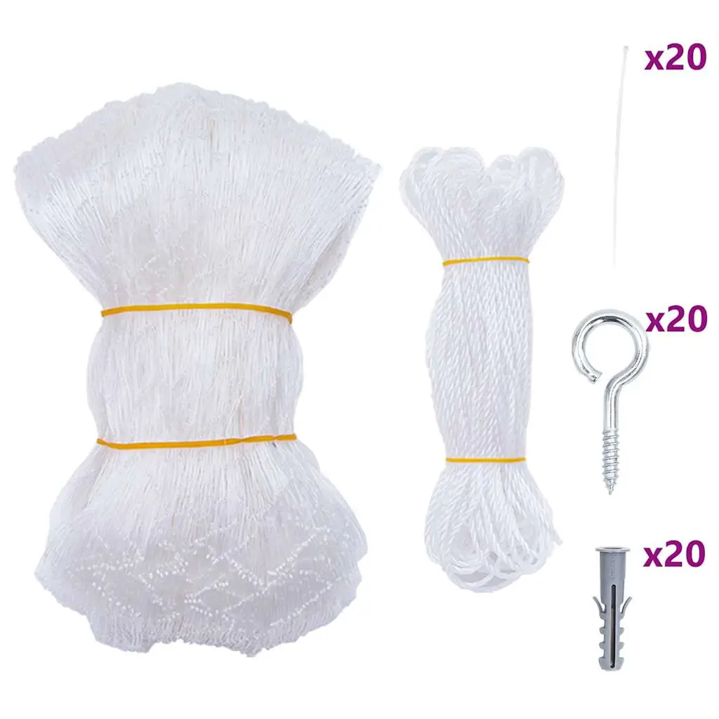 vidaXL Kattenett gjennomsiktig 6x3 m nylon