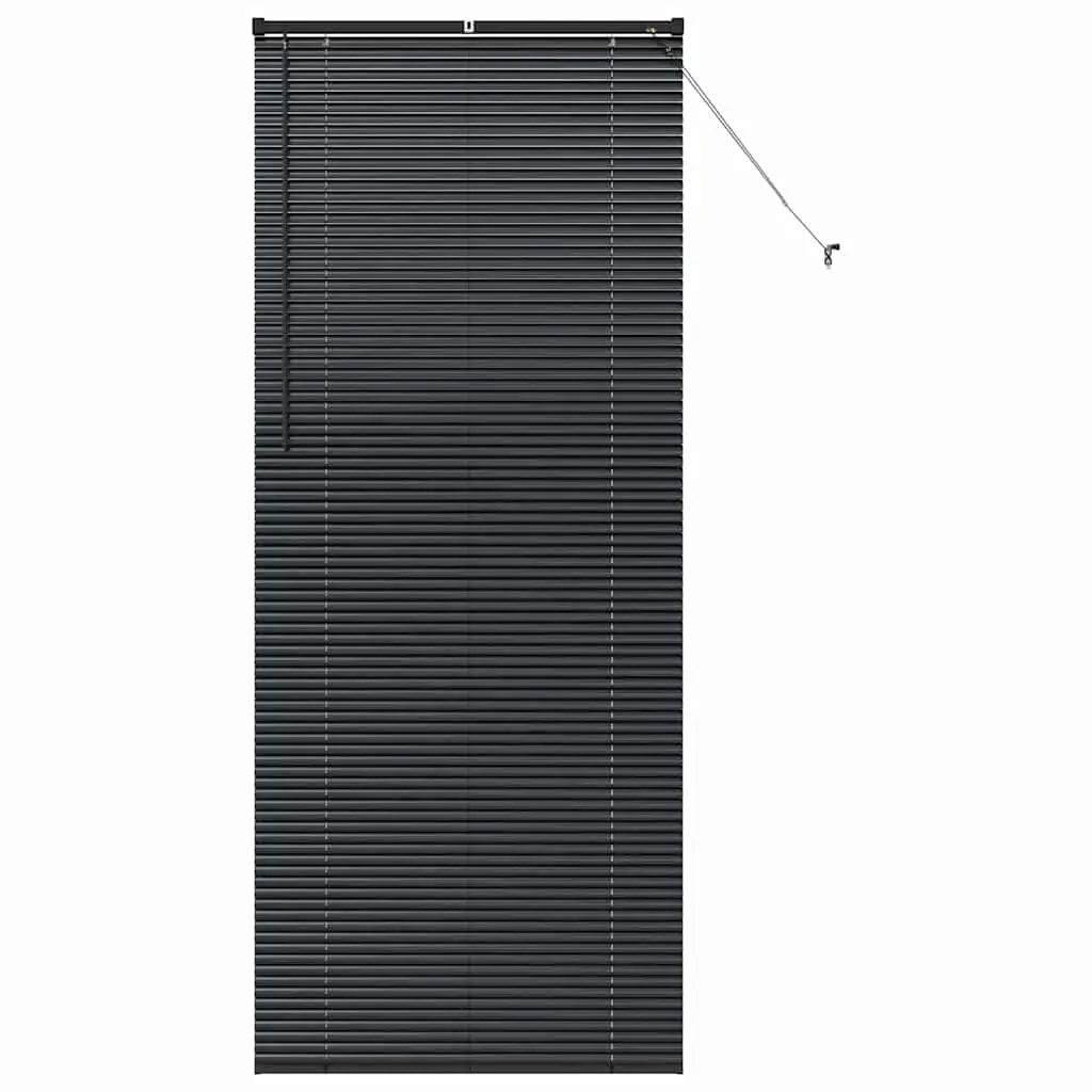 vidaXL Venetianspersienner Svart 220 x 85 cm Aluminium