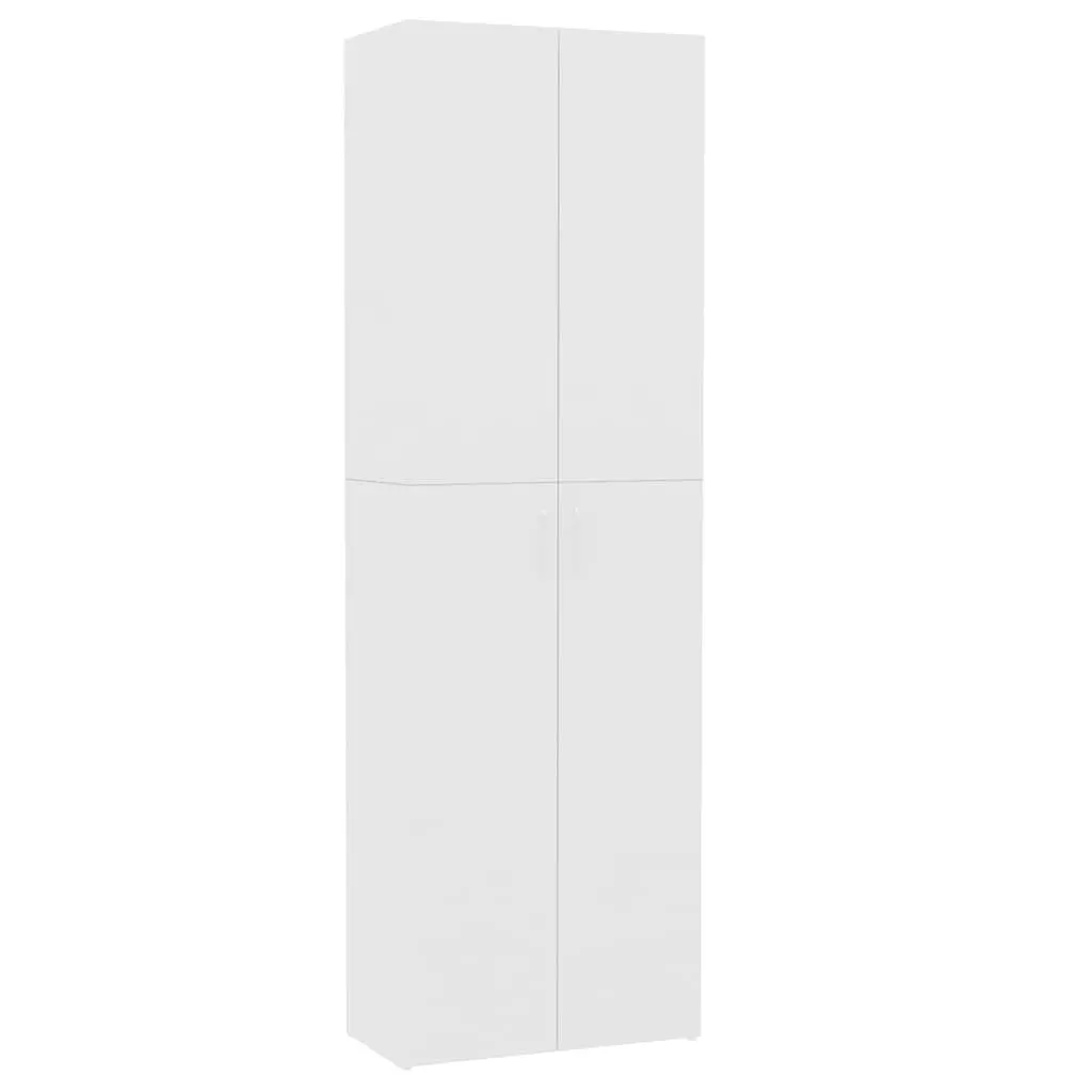 vidaXL Kontorskap hvit 60x32x190 cm konstruert tre