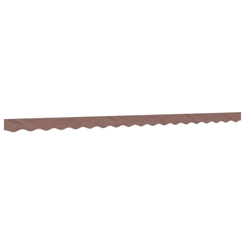 vidaXL Erstatningsstoff for markisekappe brun stripe 430x20 cm