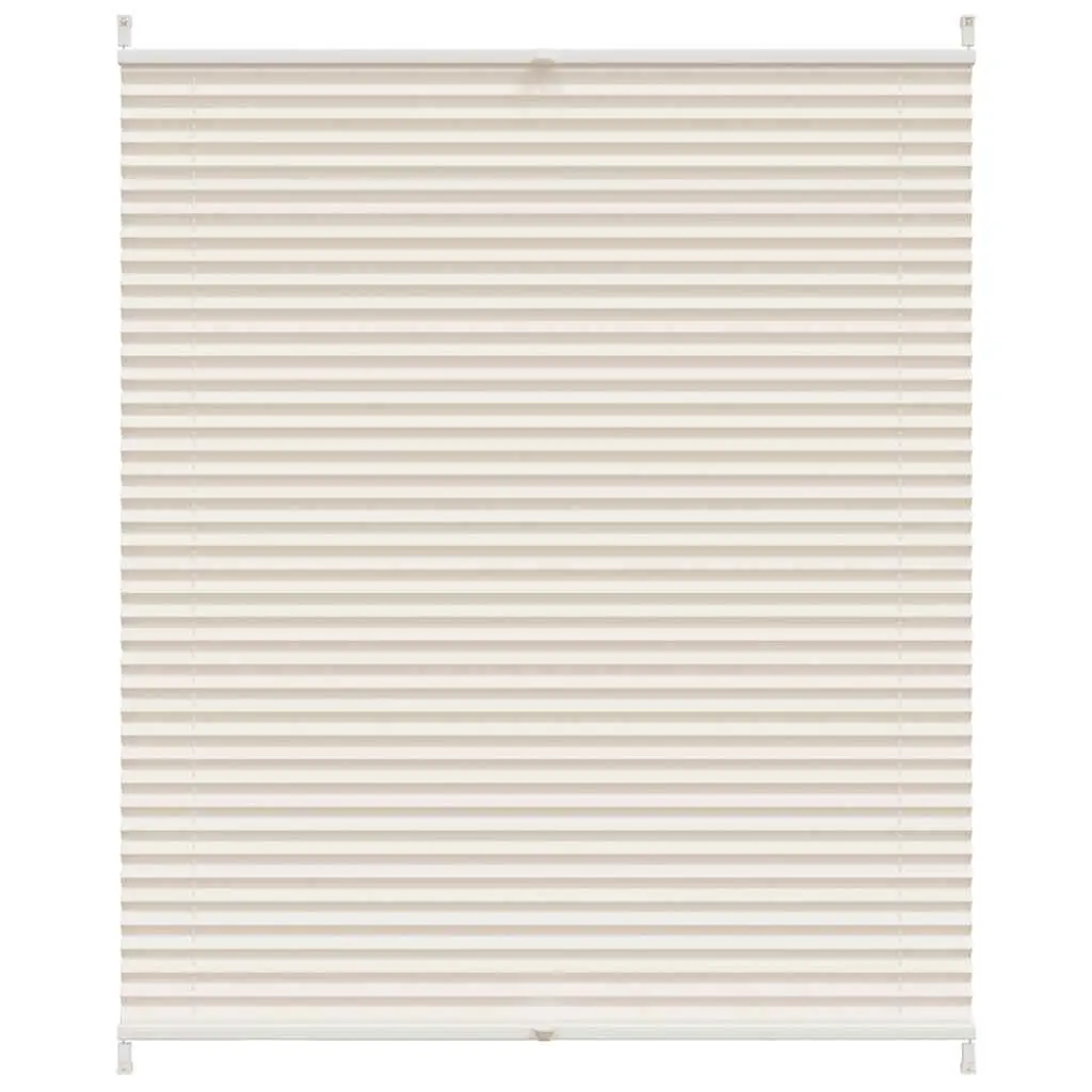 vidaXL Plissegardiner 110 x 100 cm Krem