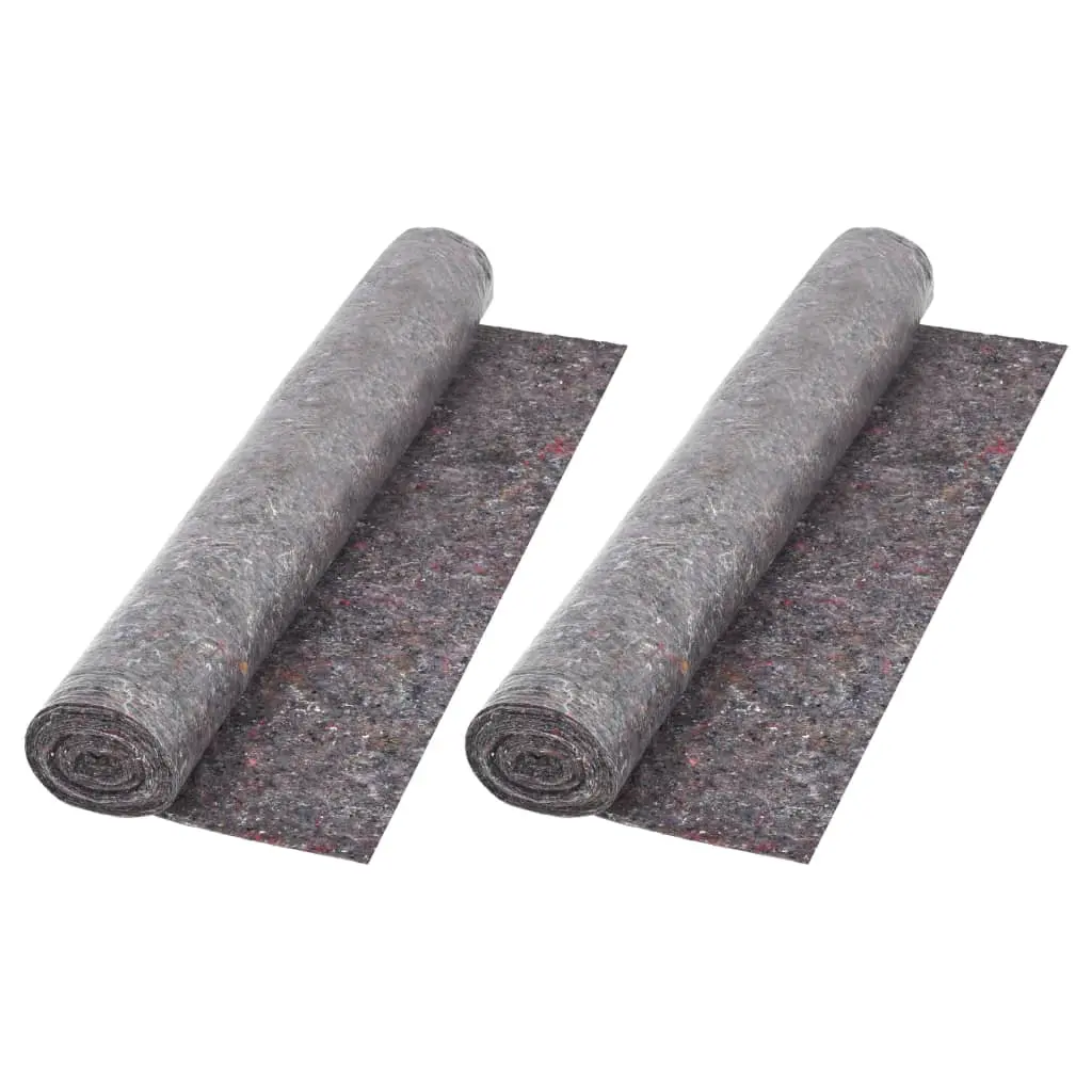 vidaXL Sklisikker malematte fleece 2 stk 50 m 180 g/m² grå