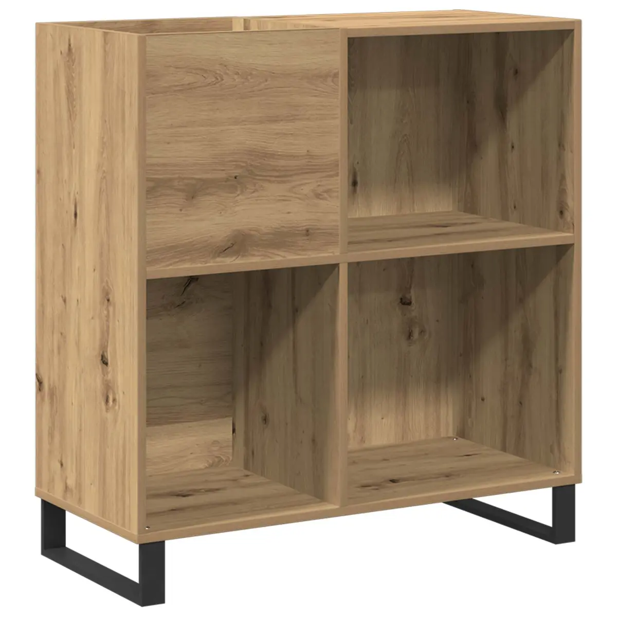 vidaXL Plateskap artisan eik 84,5 x 38 x 89 cm Konstruert tre