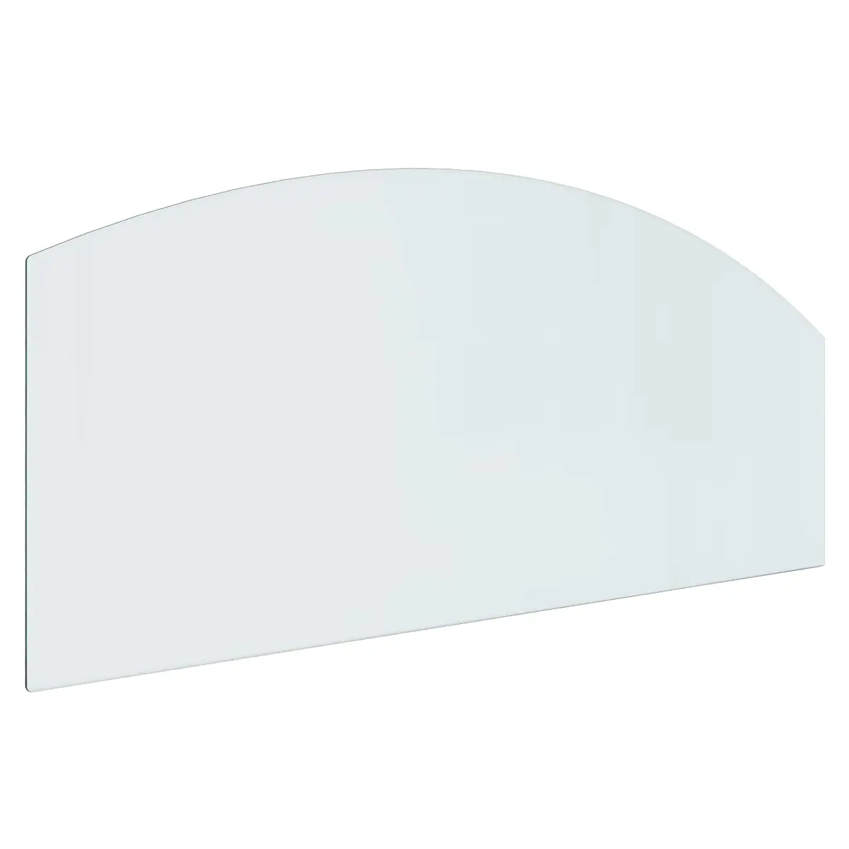 vidaXL Peisglassplate Gjennomsiktig 120 x 50 cm Glass