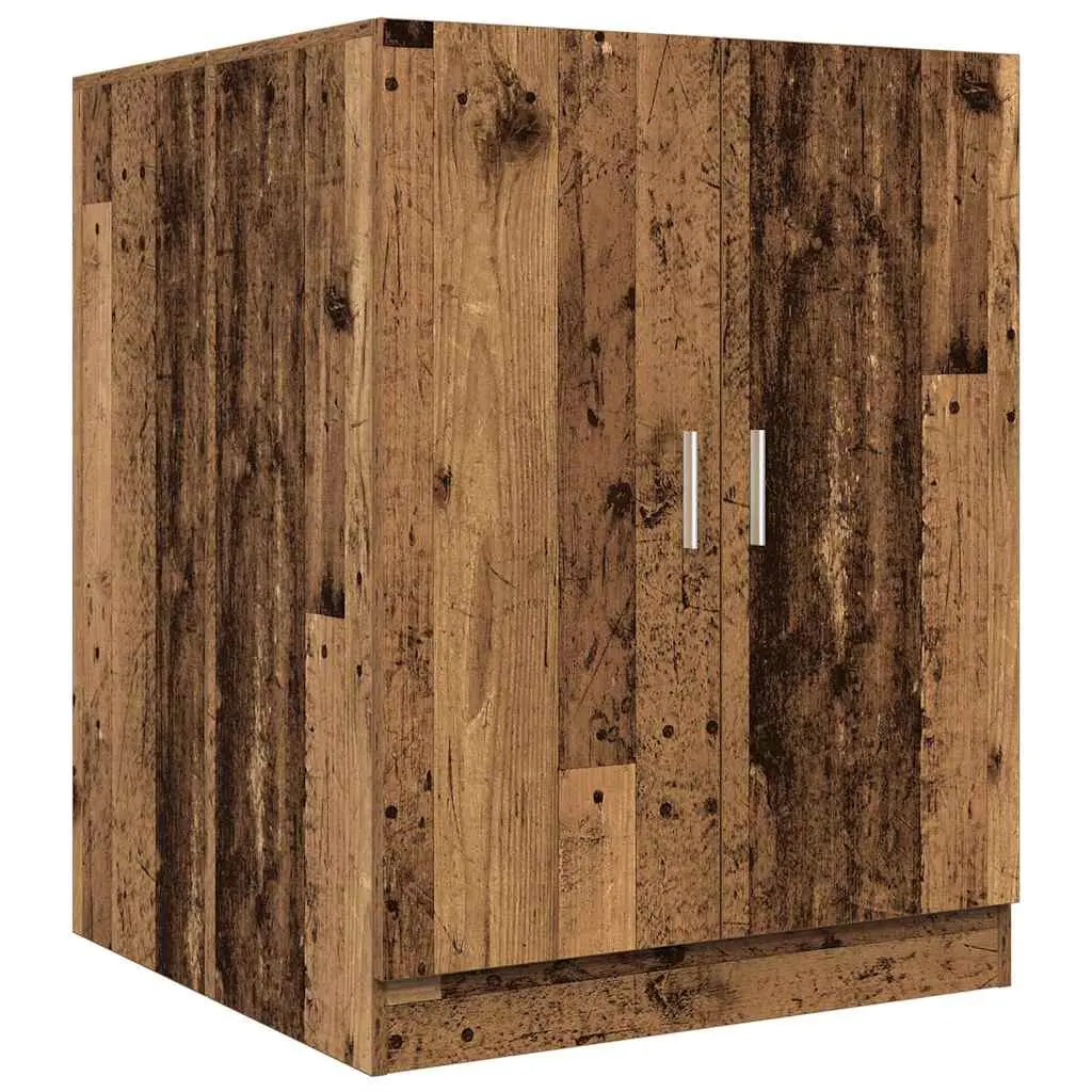 vidaXL Vaskemaskinskap gammelt tre 70,5x71,5x91,5 cm