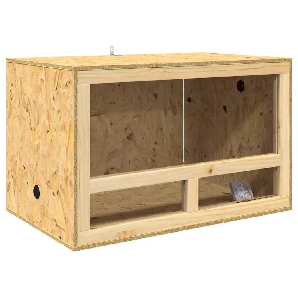 vidaXL Terrarium Brun 80 x 50 x 50 cm OSB