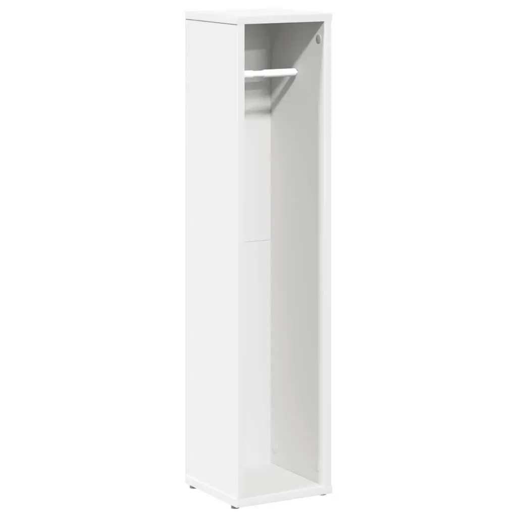 vidaXL Baderomsskap med rulleholder hvit 20,5x20x90 cm