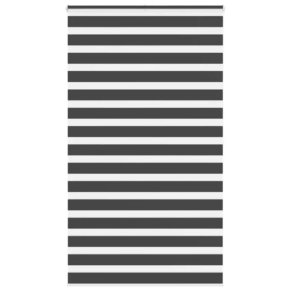 vidaXL Sebragardin svart 125x200 cm stoff bredde 120,9 cm polyester