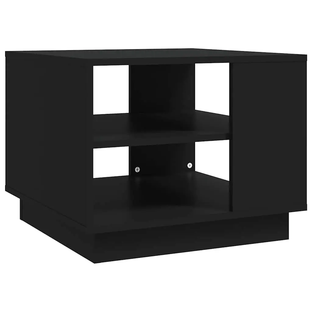 vidaXL Salongbord svart 55x55x43 cm konstruert tre