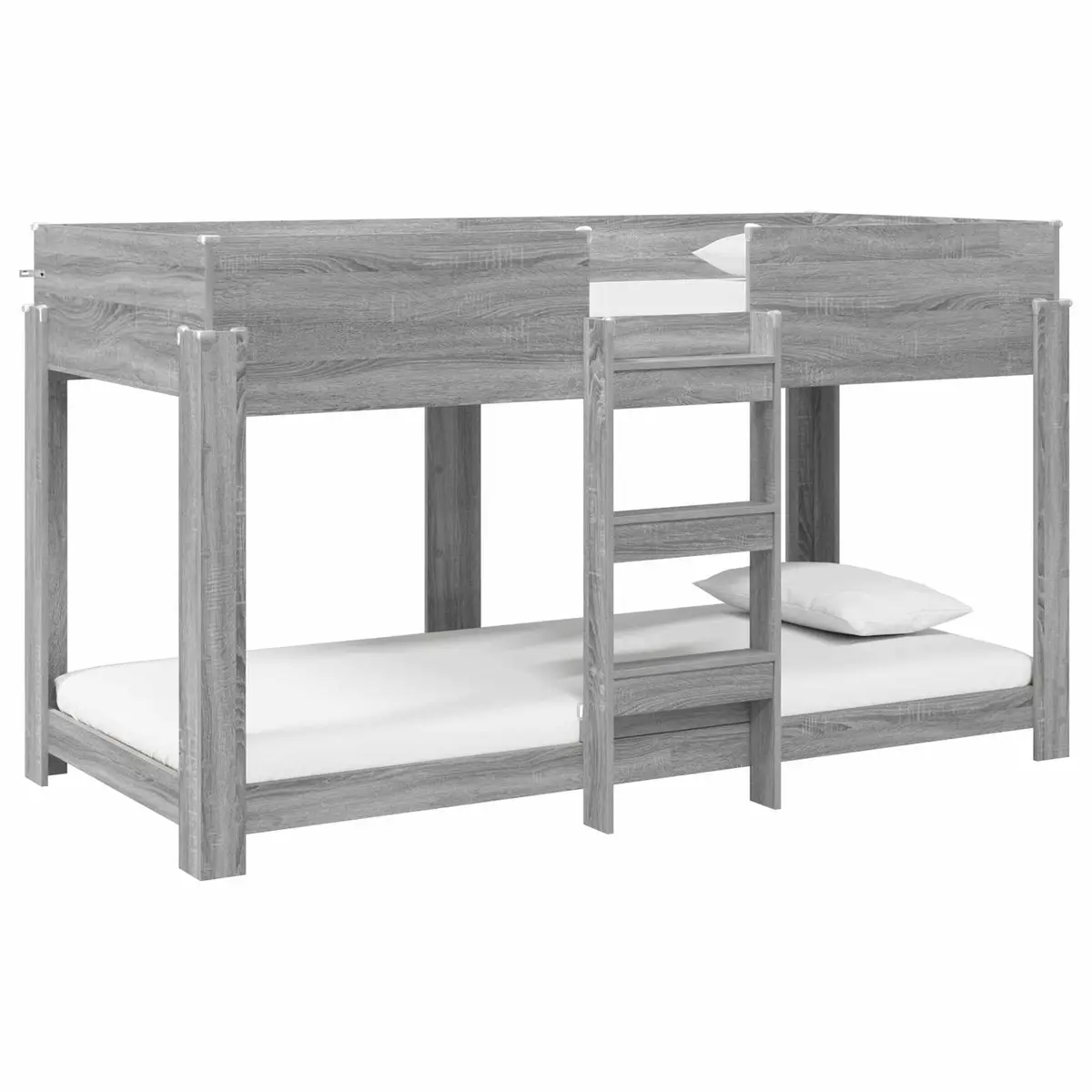 vidaXL Køyeseng for Barn Grå Sonoma 90 x 190 cm Konstruert tre