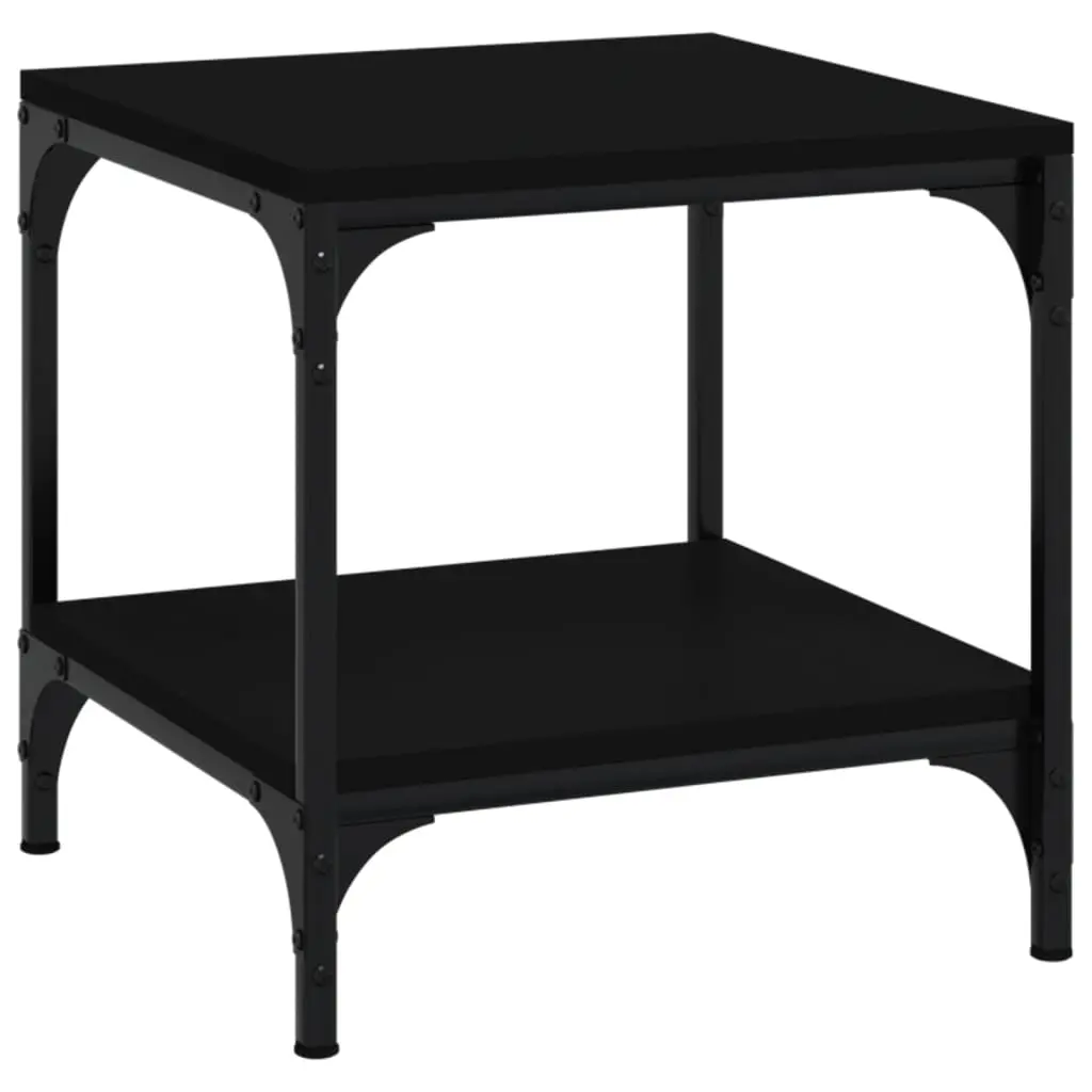 vidaXL Sidebord svart 40x40x40 cm konstruert tre