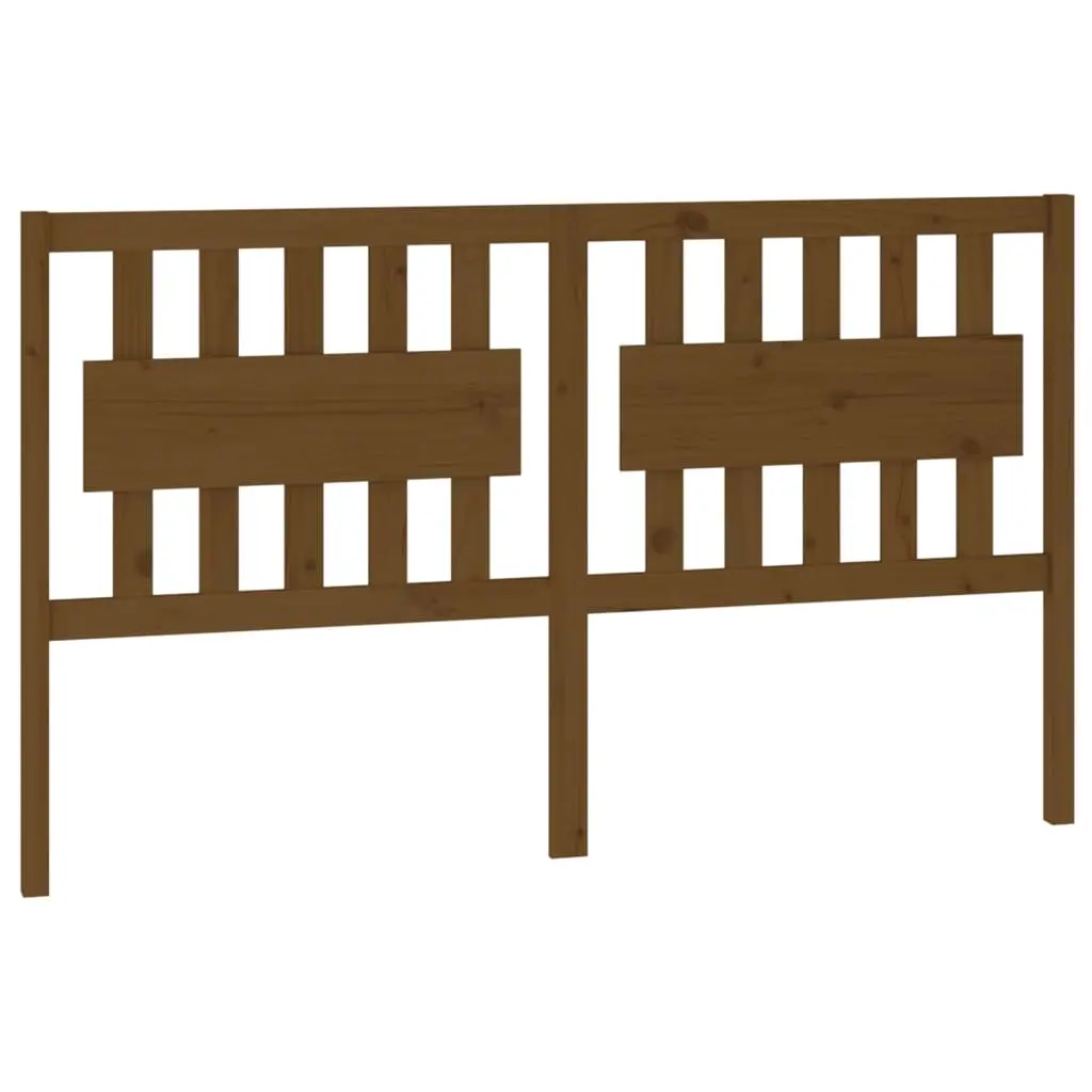 vidaXL Sengegavl honningbrun 155,5x4x100 cm heltre furu