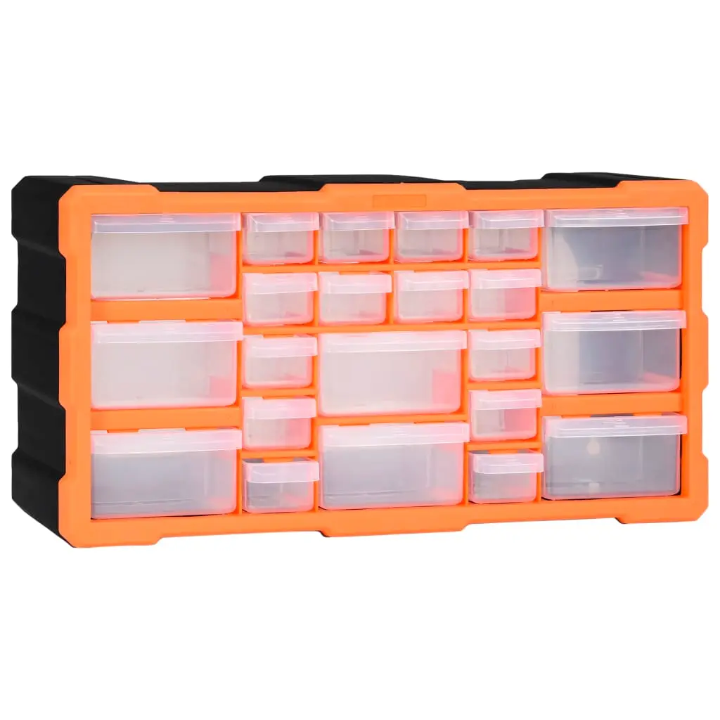 vidaXL Sortimentskap med 22 skuffer 49x16x25,5 cm