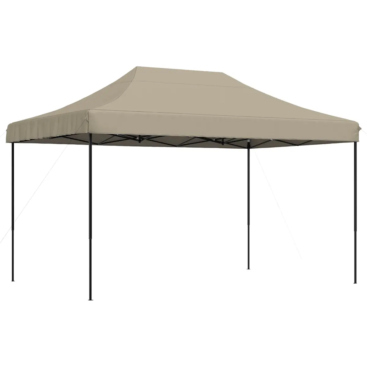 vidaXL Sammenleggbart partytelt pop-up gråbrun 440x292x315 cm