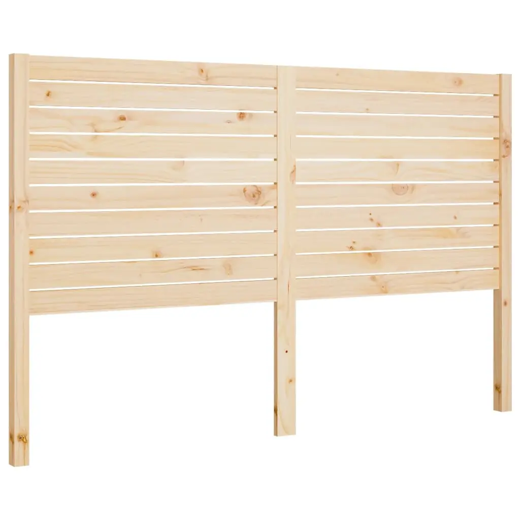 vidaXL Sengegavl 126x4x100 cm heltre furu