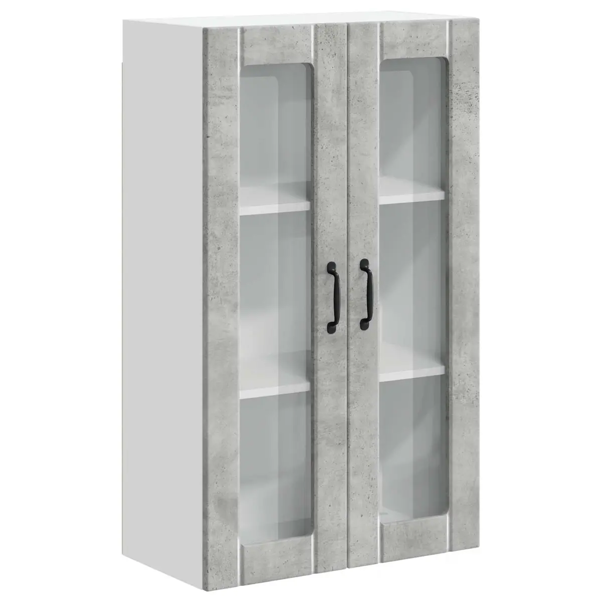 vidaXL Vegghylle LUCCA Betonggrå 60 x 31 x 100 cm Konstruert tre