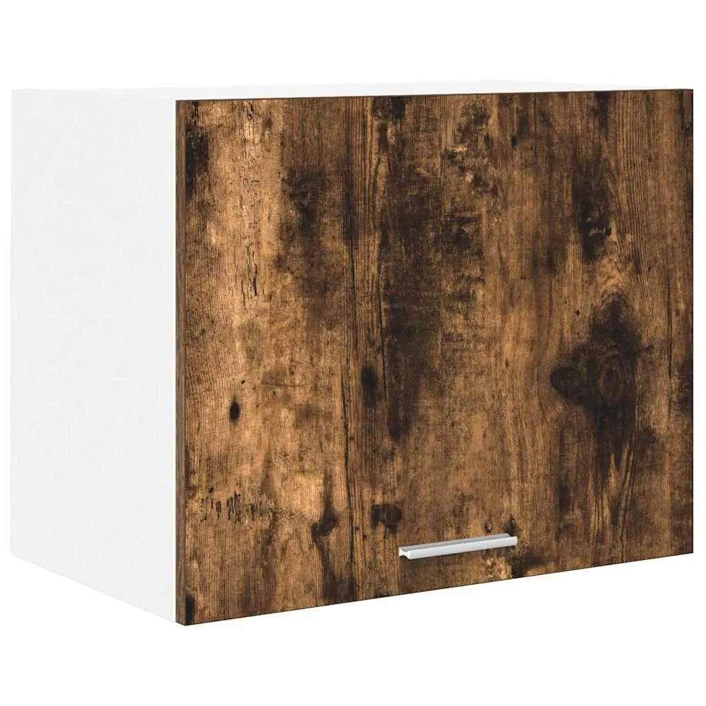 vidaXL Hengende skap Røkt eik og hvit 50 x 31 x 40 cm Konstruert tre