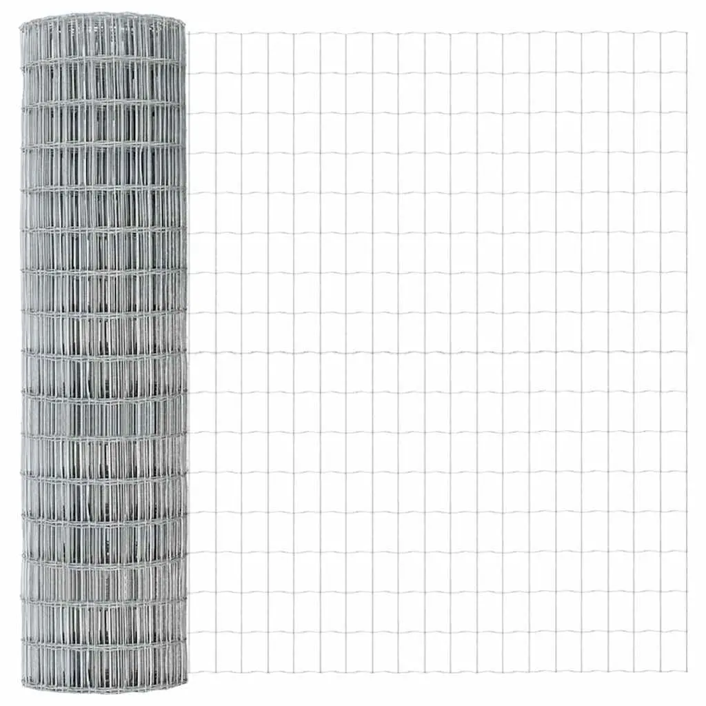 vidaXL Euro gjerde 1,4 x 10 m PVC-belagt jern