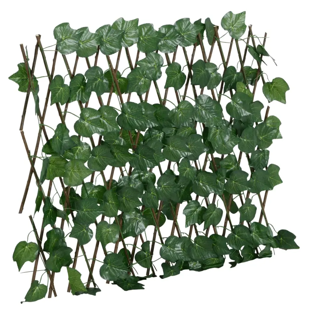 vidaXL Utvidbart espalier kunstige drueblader grønn 190x60 cm