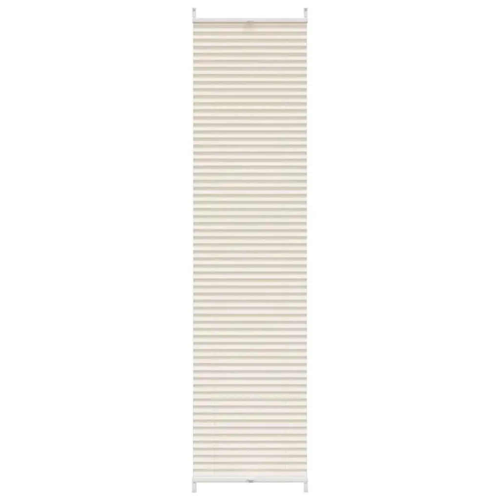vidaXL Plissegardiner 40x200cm Kremfarge
