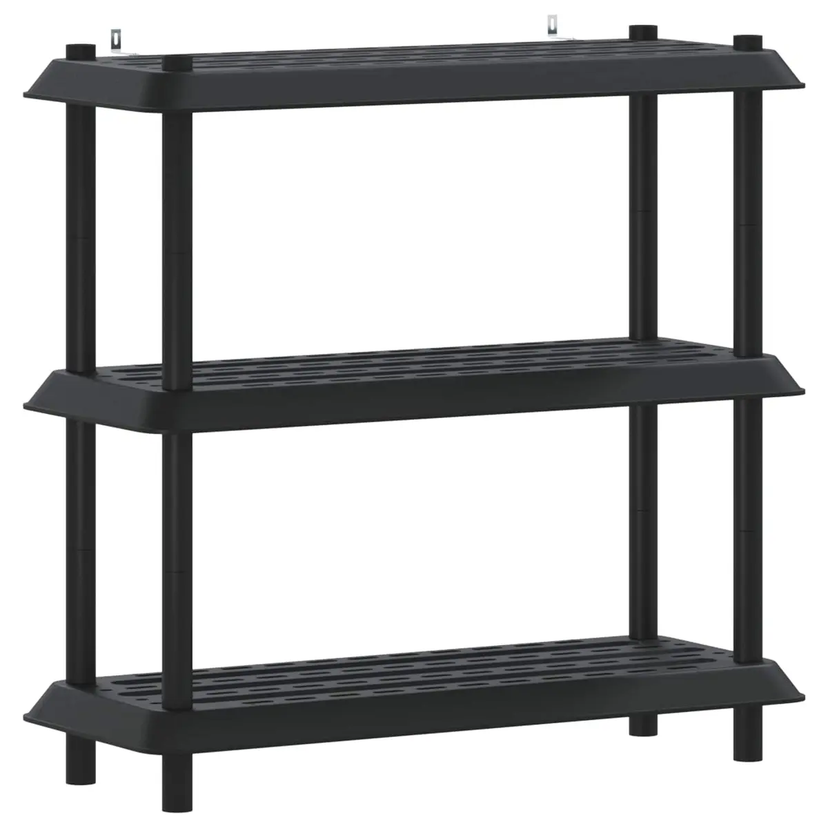 vidaXL Hyllesystem 3 nivåer 100 x 40 x 96 cm PP Antrasitt