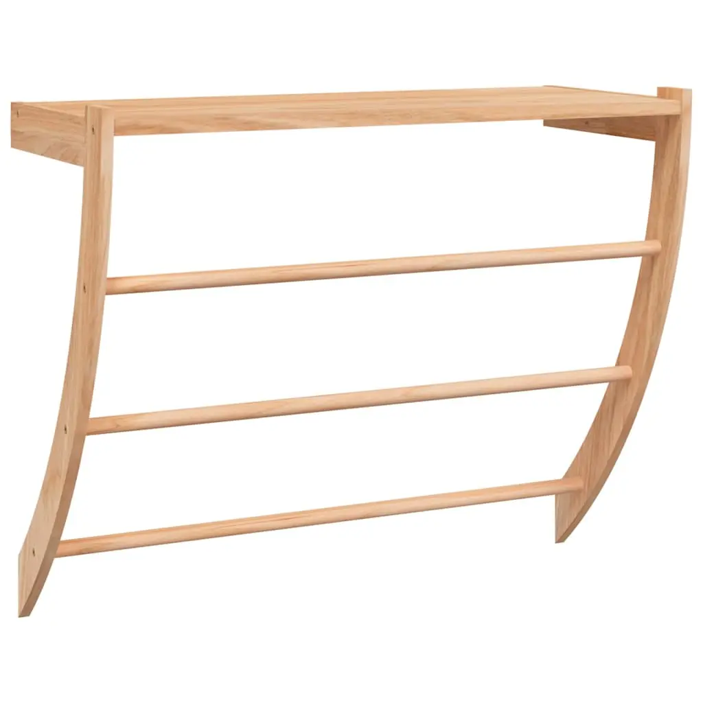 vidaXL Håndklestativ 60x25,5x49 cm heltre valnøtt