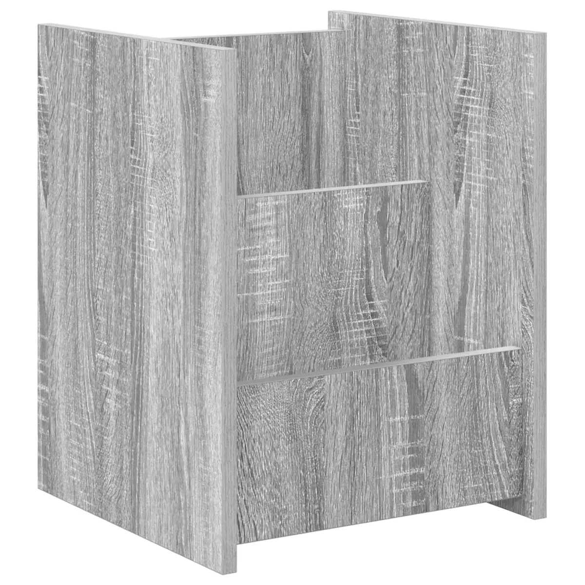 vidaXL Magasinreol med hylle Grå Sonoma 35 x 35 x 45 cm Konstruert tre