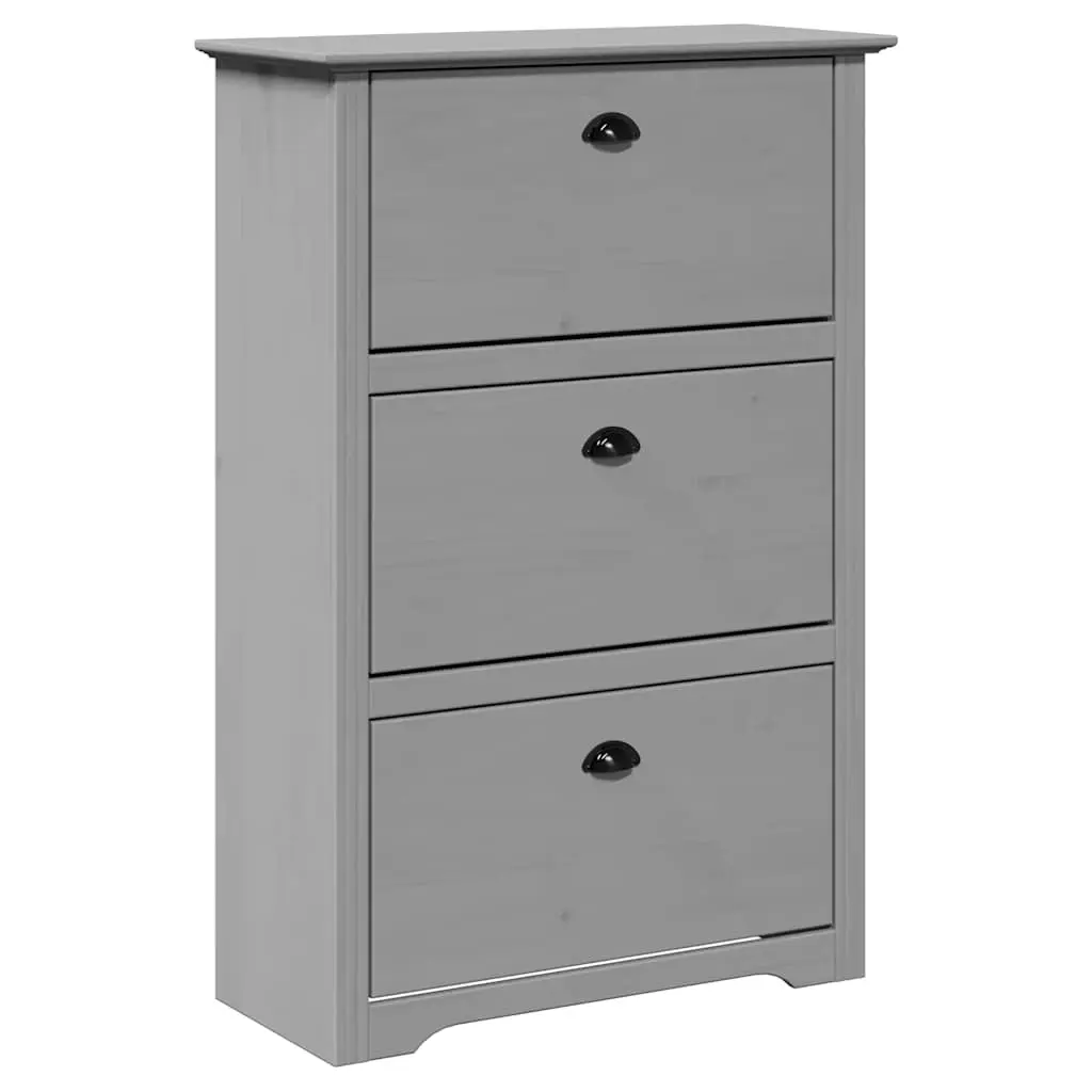 vidaXL Skostativ BODO grå 80x35x118 cm