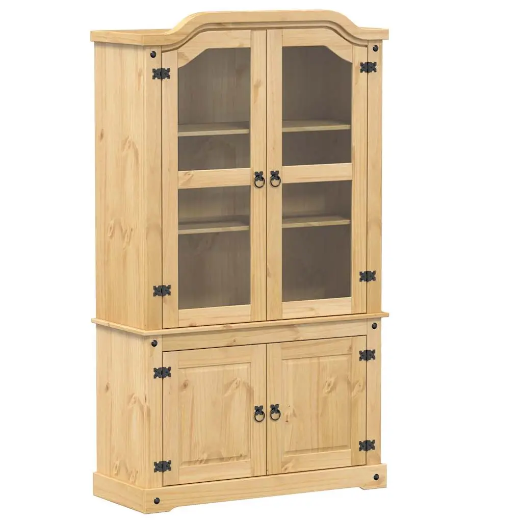 vidaXL Vitrine Corona 103,5x42x180 cm heltre furu