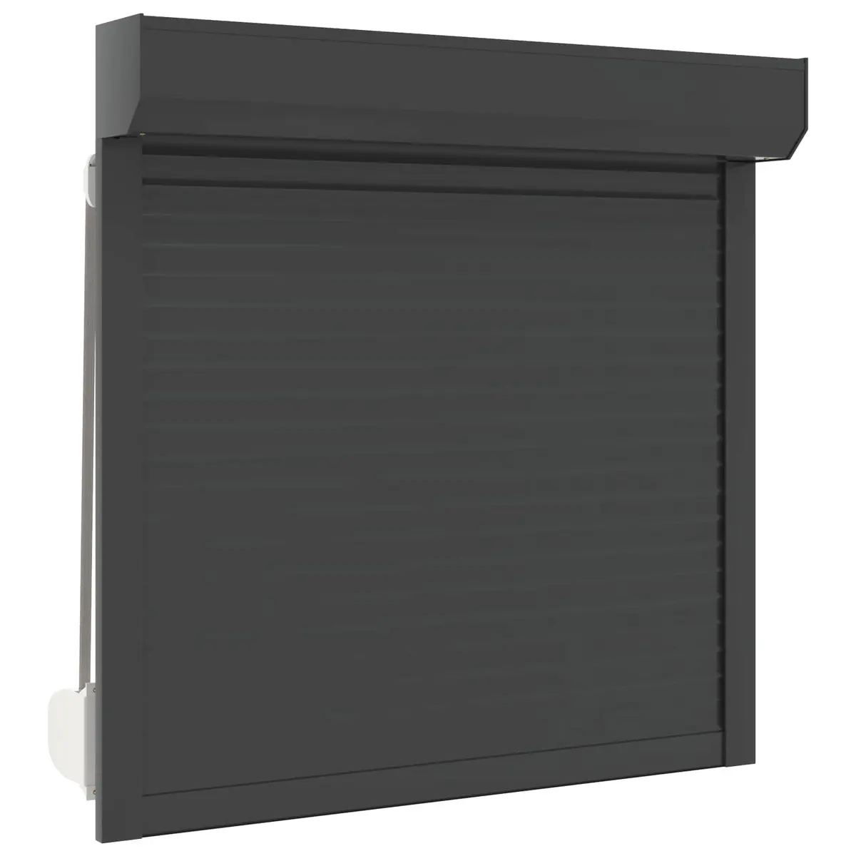 vidaXL Rullegardin Antrasitt 100 x 100 cm Aluminium og Polyuretan