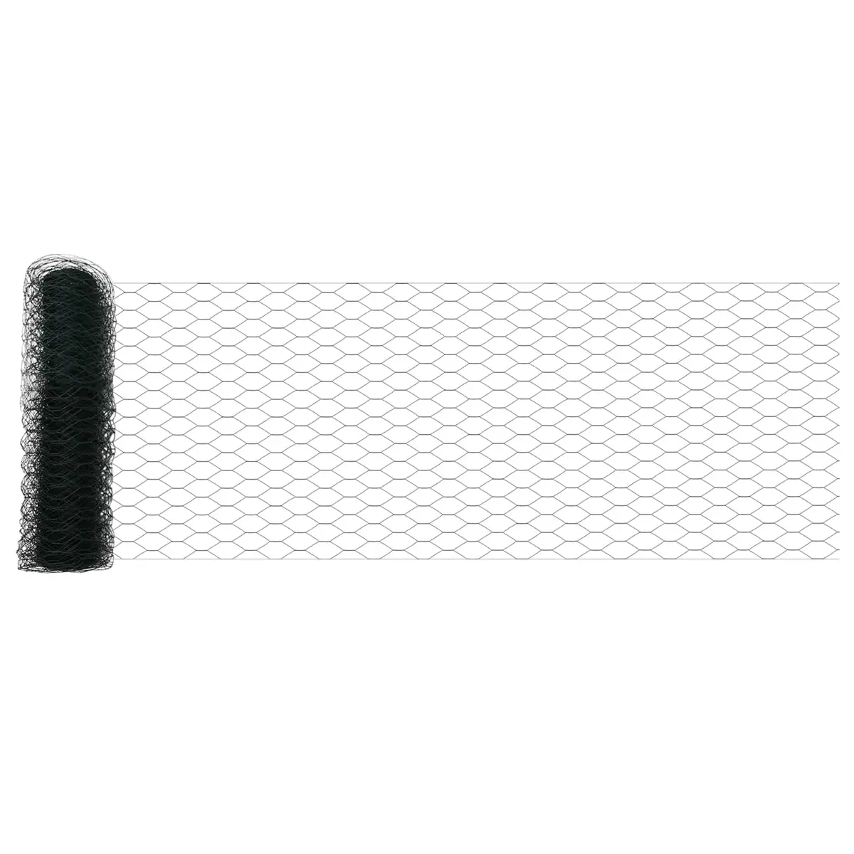 vidaXL Sekskantet gjerde 0,5 x 10 m PVC Grønn