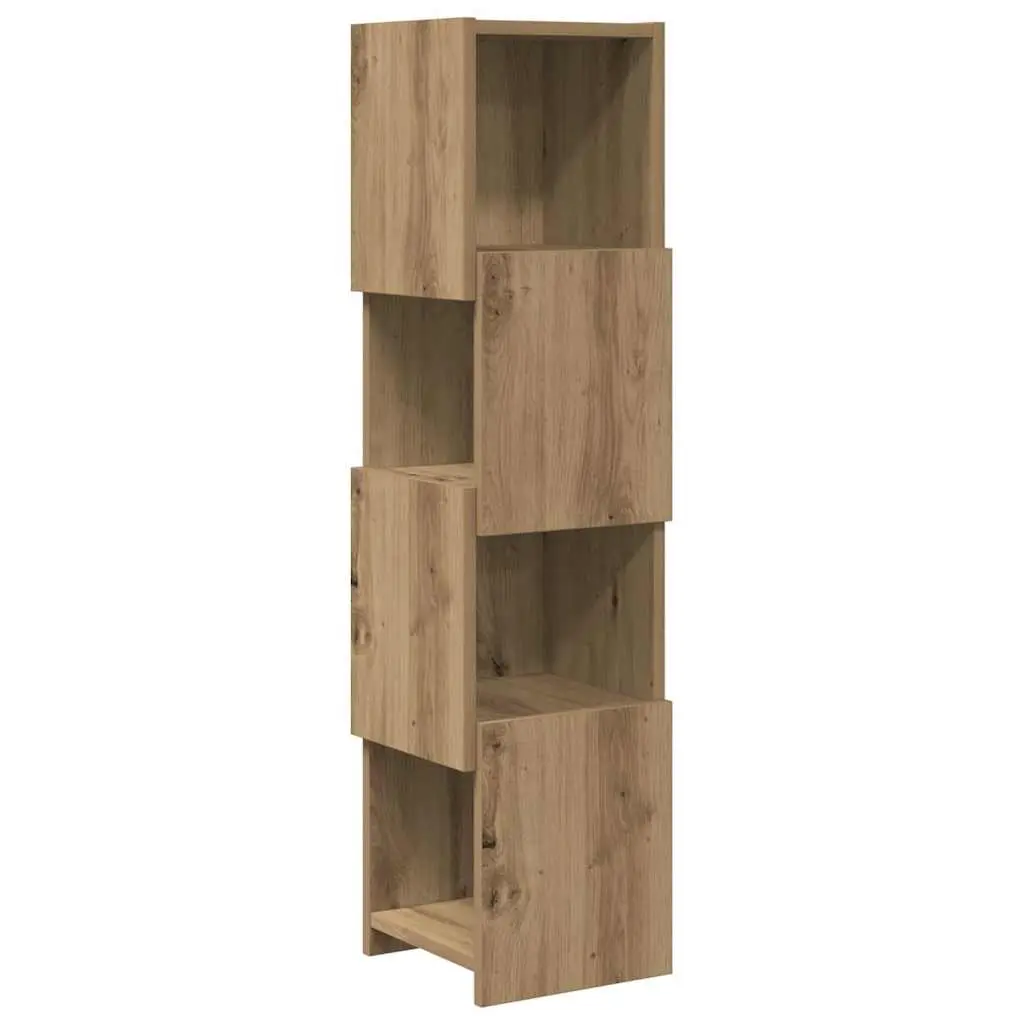 vidaXL Hjørneskap 25,5x25x102cm Konstruert tre Artisan Eik