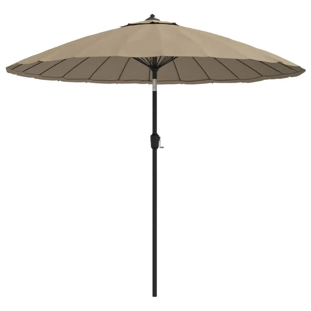 vidaXL Parasoll med aluminiumsstang 250 cm gråbrun