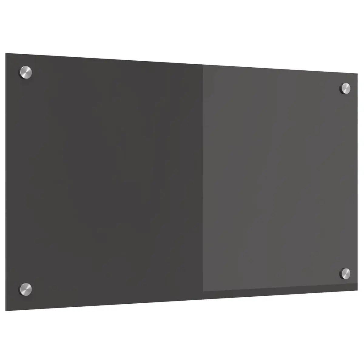 vidaXL Kjøkkenbenkplate Mørkegrå 70 x 40 cm herdet glass