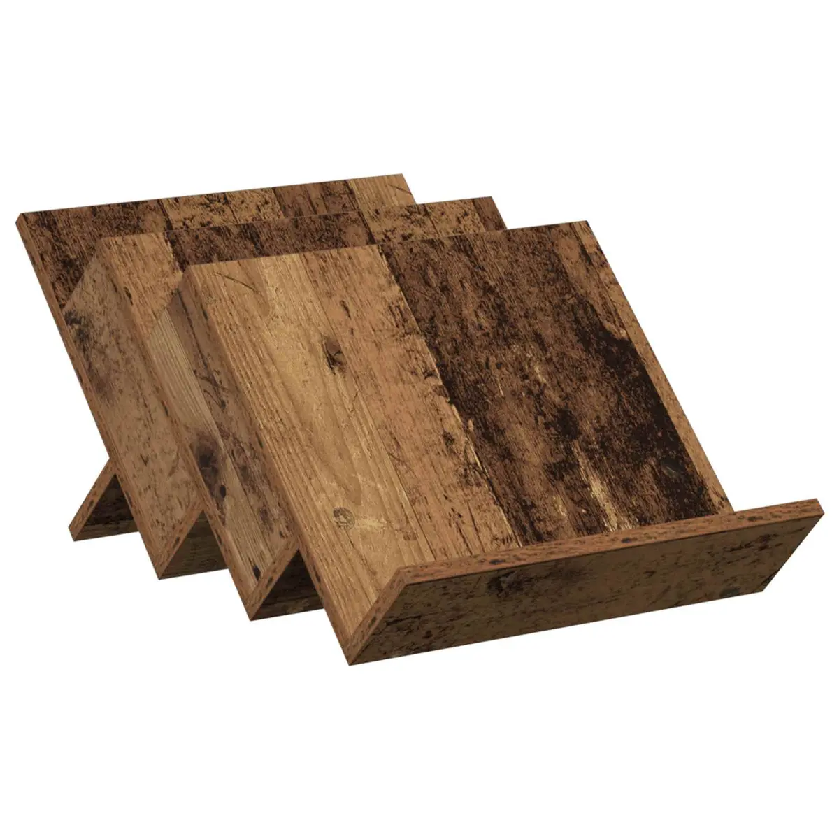 vidaXL Magasinreol Gammelt tre 53 x 40 x 28,5 cm Konstruert tre