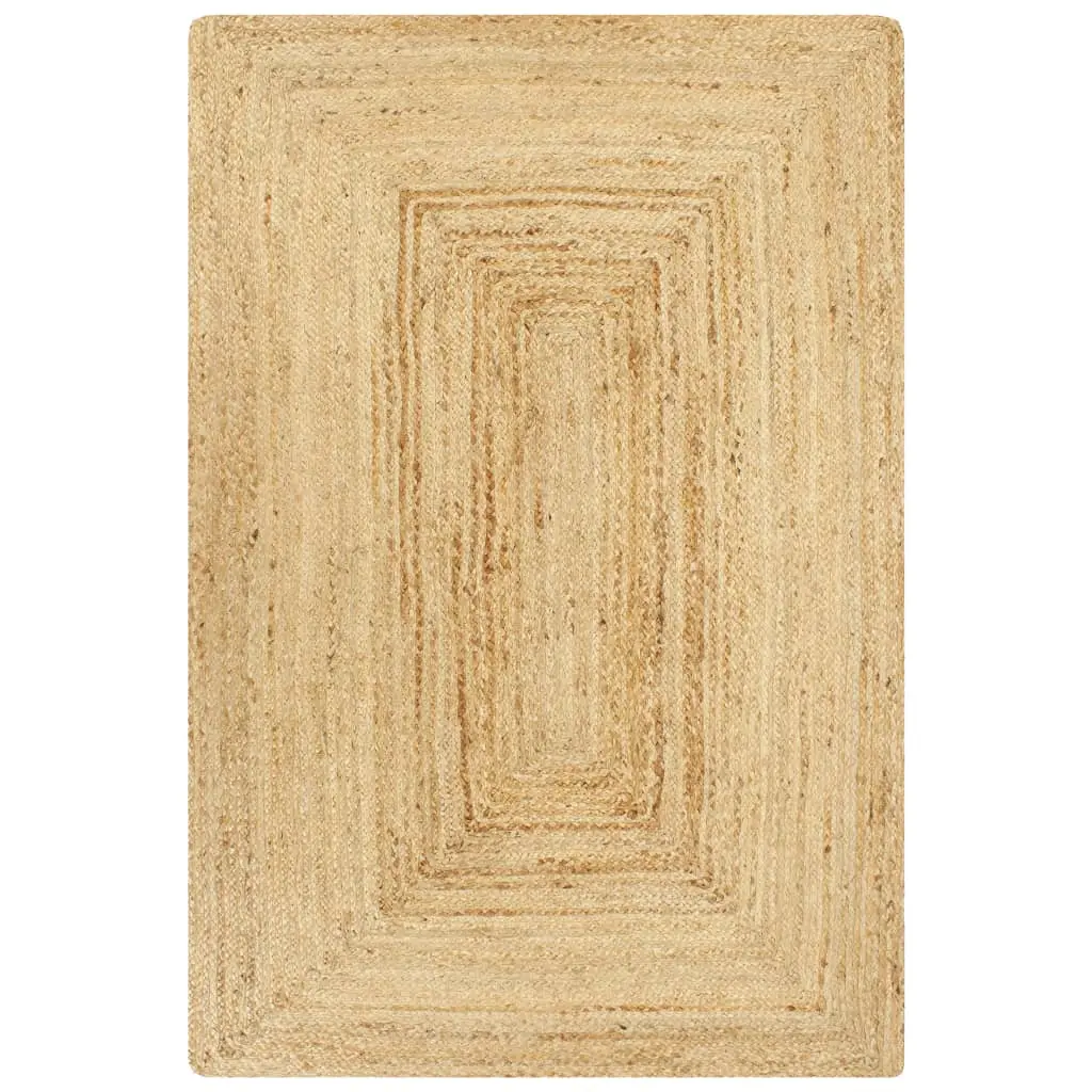 vidaXL Håndlaget teppe jute naturlig 80x160 cm