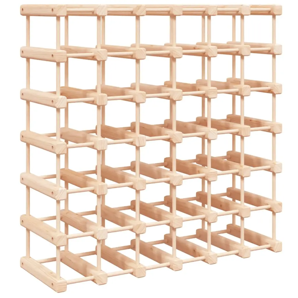 vidaXL Vinstativ for 42 flasker 68,5x23x68,5 cm heltre furu