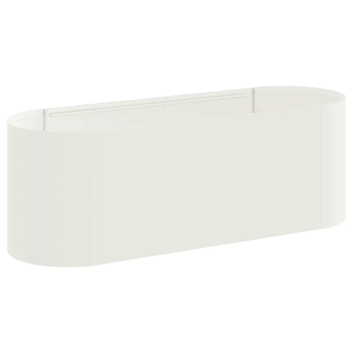 vidaXL Hevet Hagebed Hvit 120 x 40 x 40 cm