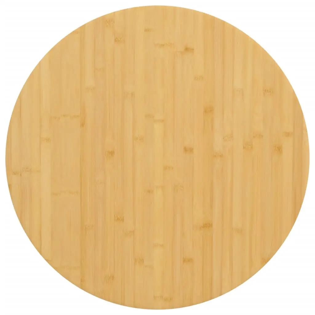 vidaXL Bordplate Ø60x2,5 cm bambus