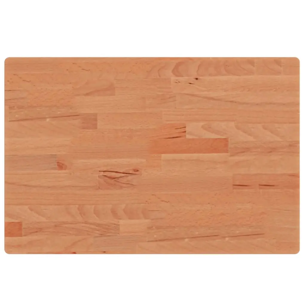 vidaXL Bordplate 60x40x2,5 cm rektangulær heltre bøketre