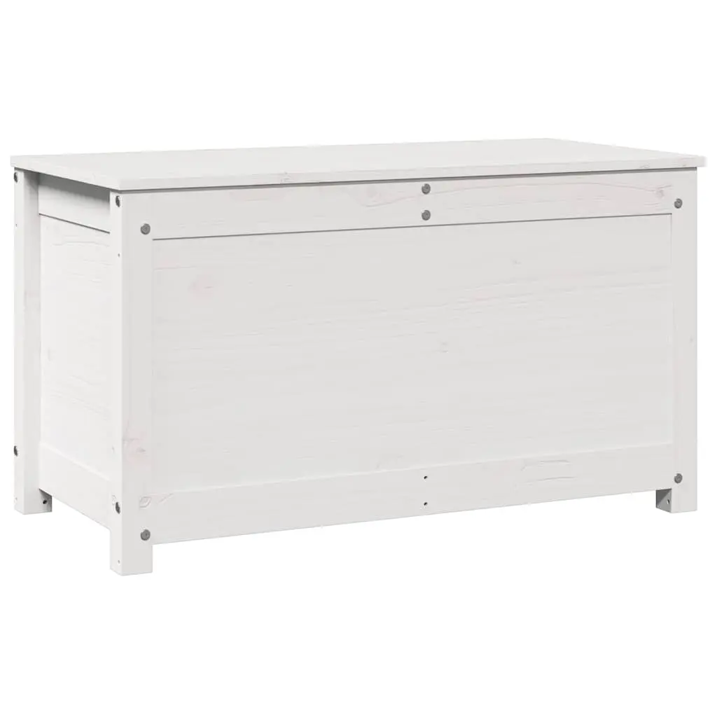 vidaXL Putekasse hvit 80x40x45,5 cm heltre furu