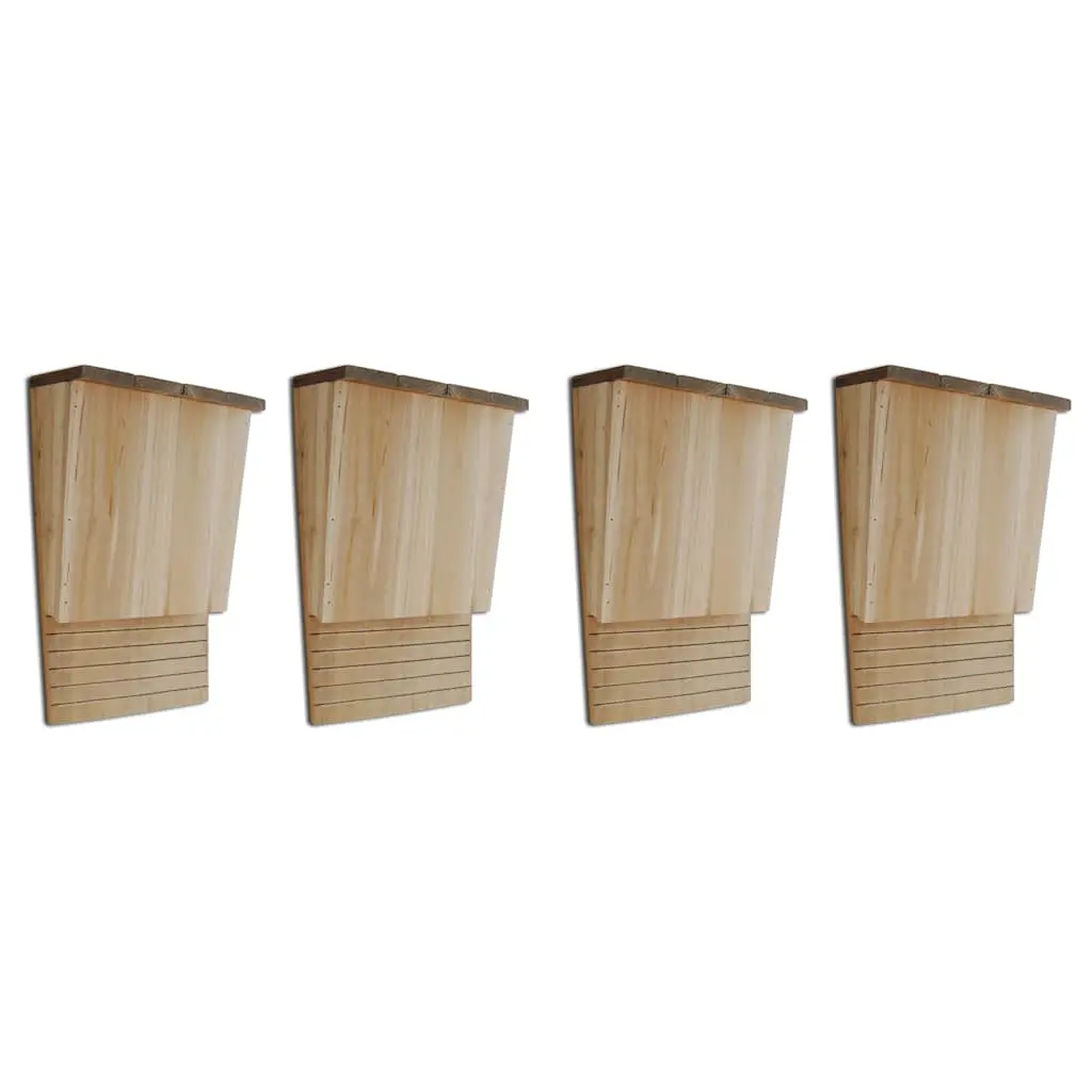 vidaXL Flaggermushus 4 stk 22x12x34 cm tre